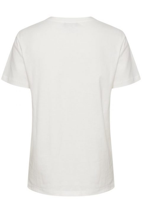 Camiseta blanca Slanneke vista por la espalda. Soaked in Luxury.